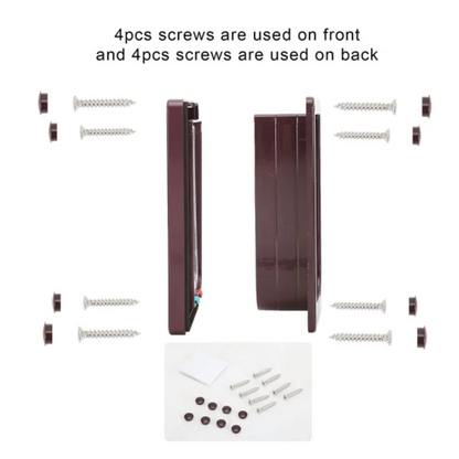 Secure Cat Flap Door With 4-Way Lock