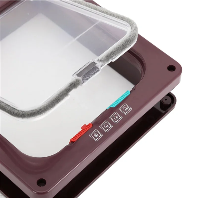 Secure Cat Flap Door With 4-Way Lock
